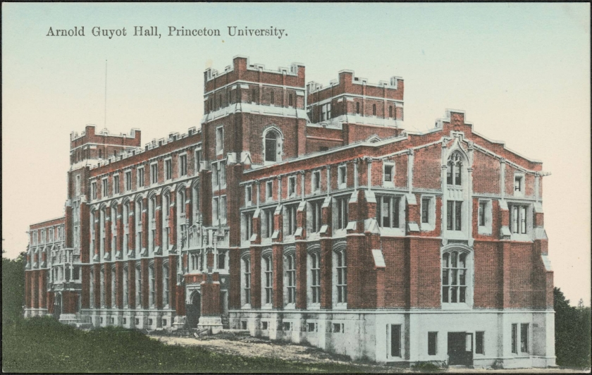 Guyot Hall illustration from the University's Historical Postcard Collection