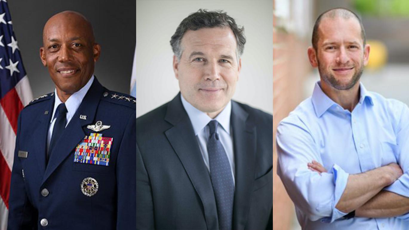 General Charles Q. Brown, David H. McCormick *94 *96 and Jacob N. Shapiro