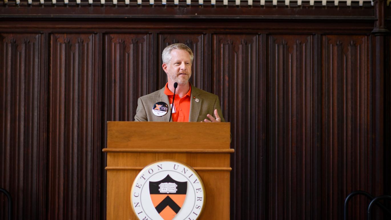 Rich Holland at podium