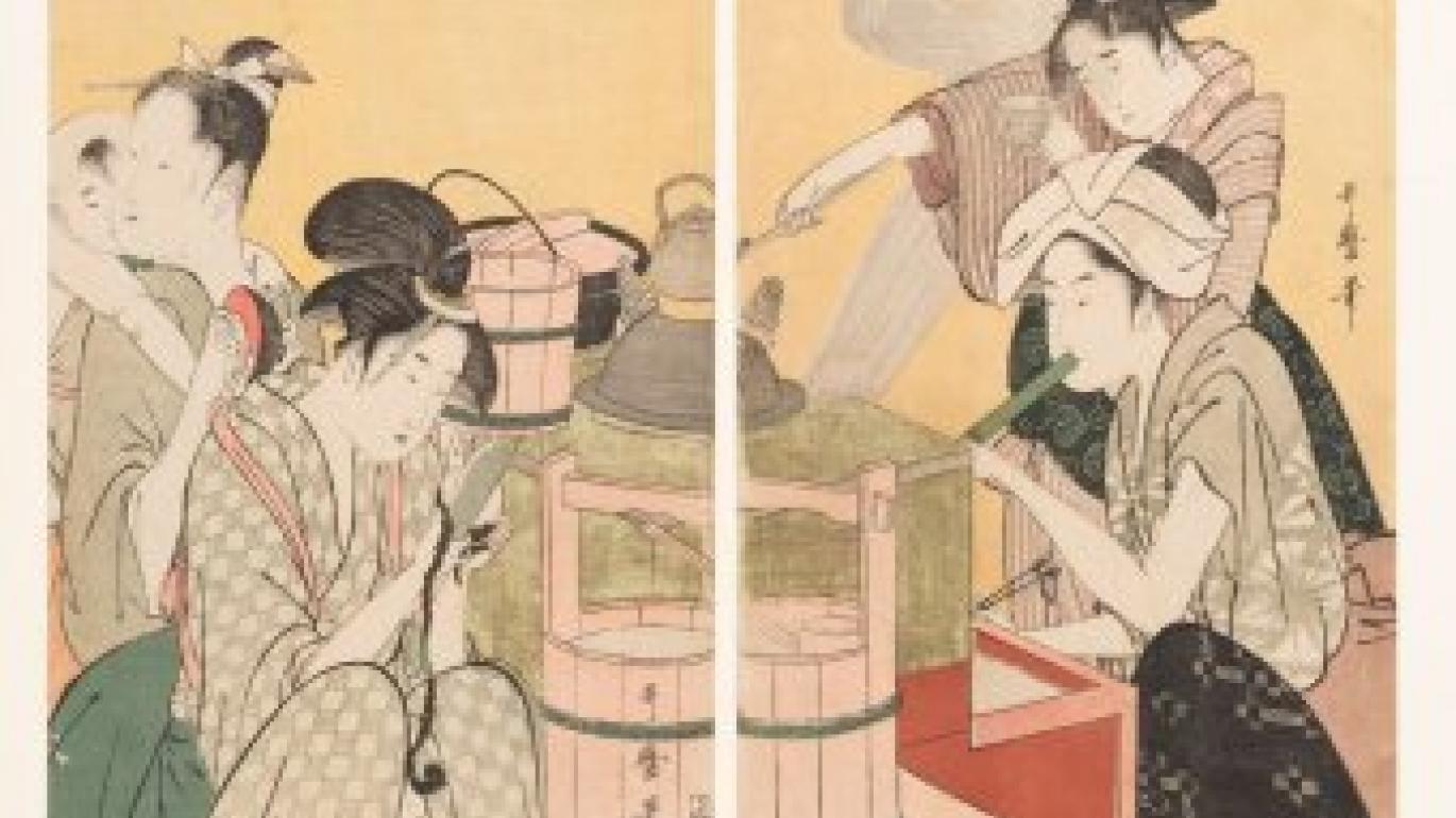 Kitagawa Utamaro wood block prints