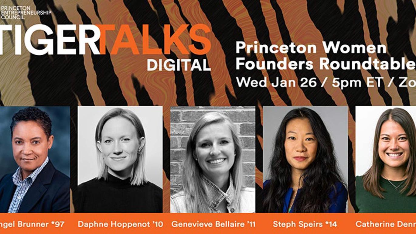 Princeton Women Founders Roundtable speakers