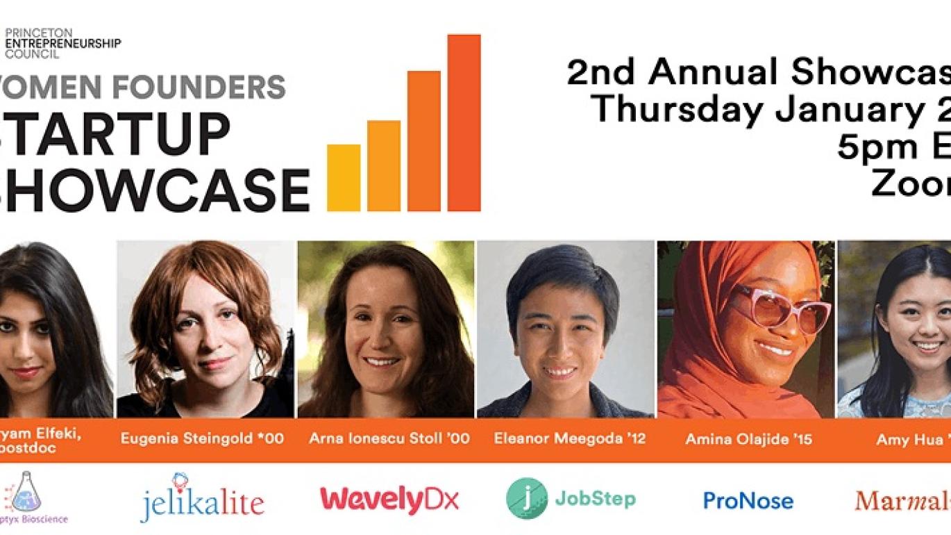 Princeton Women Founders Startup Showcase speakers