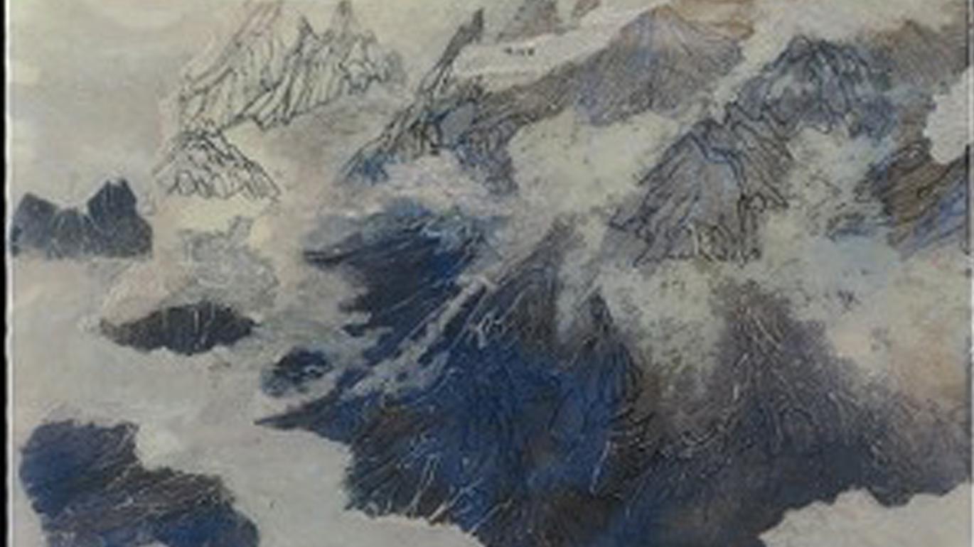 Kelly Wang painting, Recluse Studio No. 3