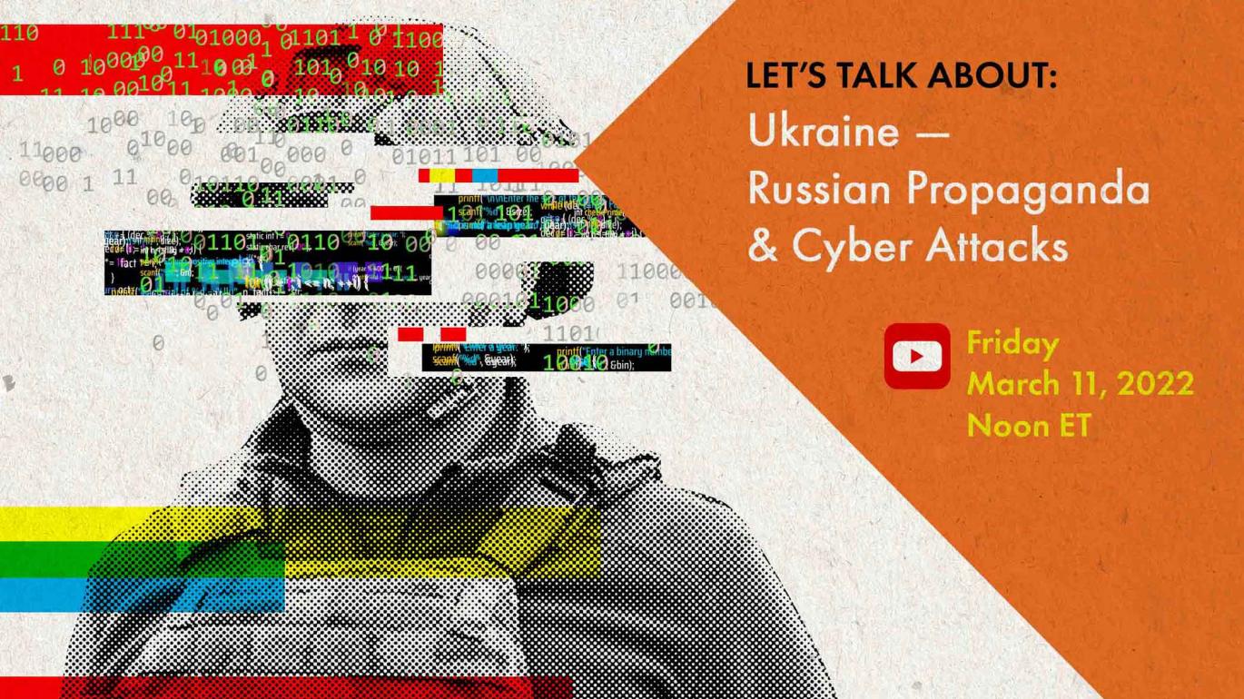 SPIA poster for Russian misinformation and cybersecurity panel