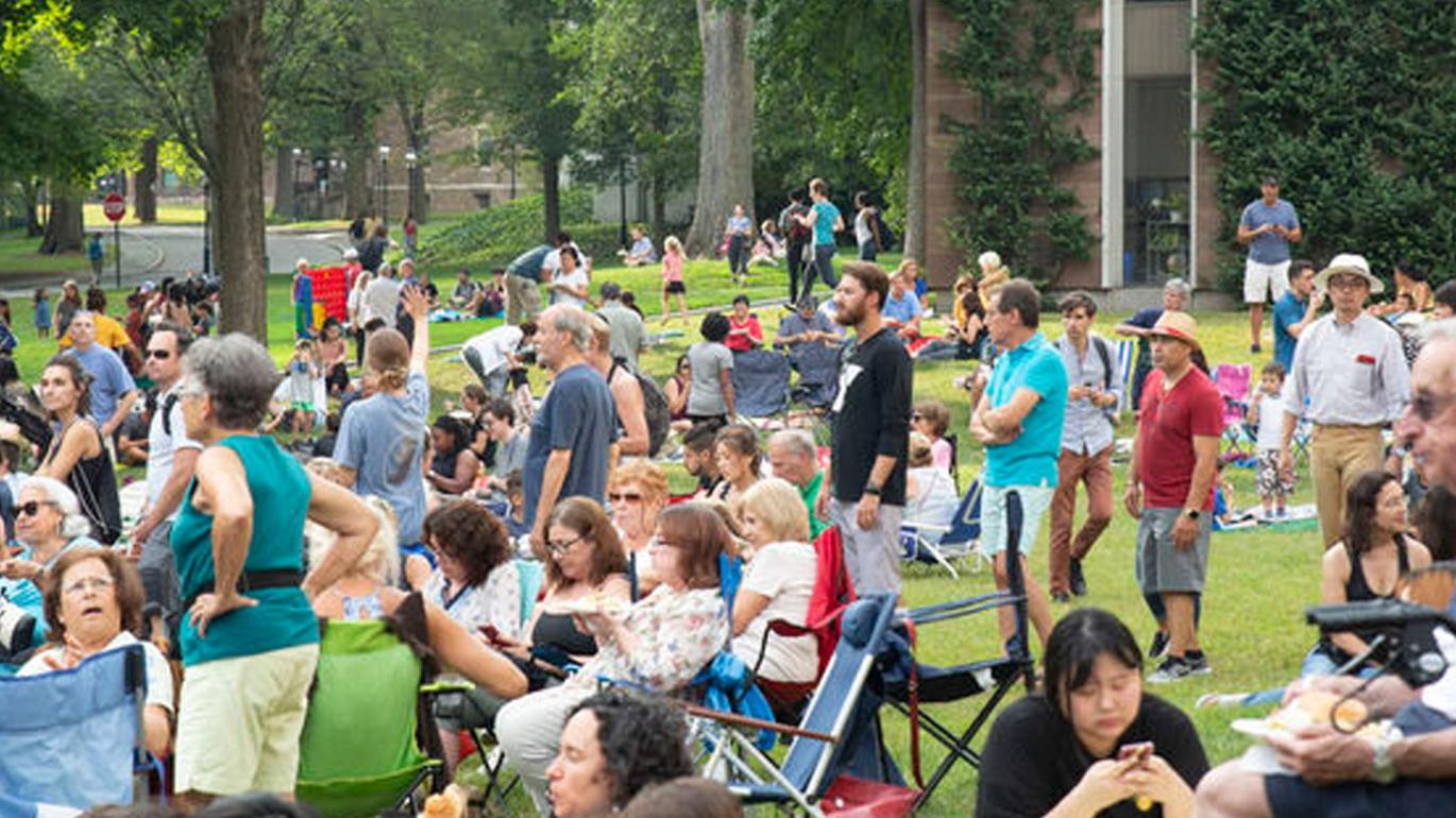 Crowd outdoors