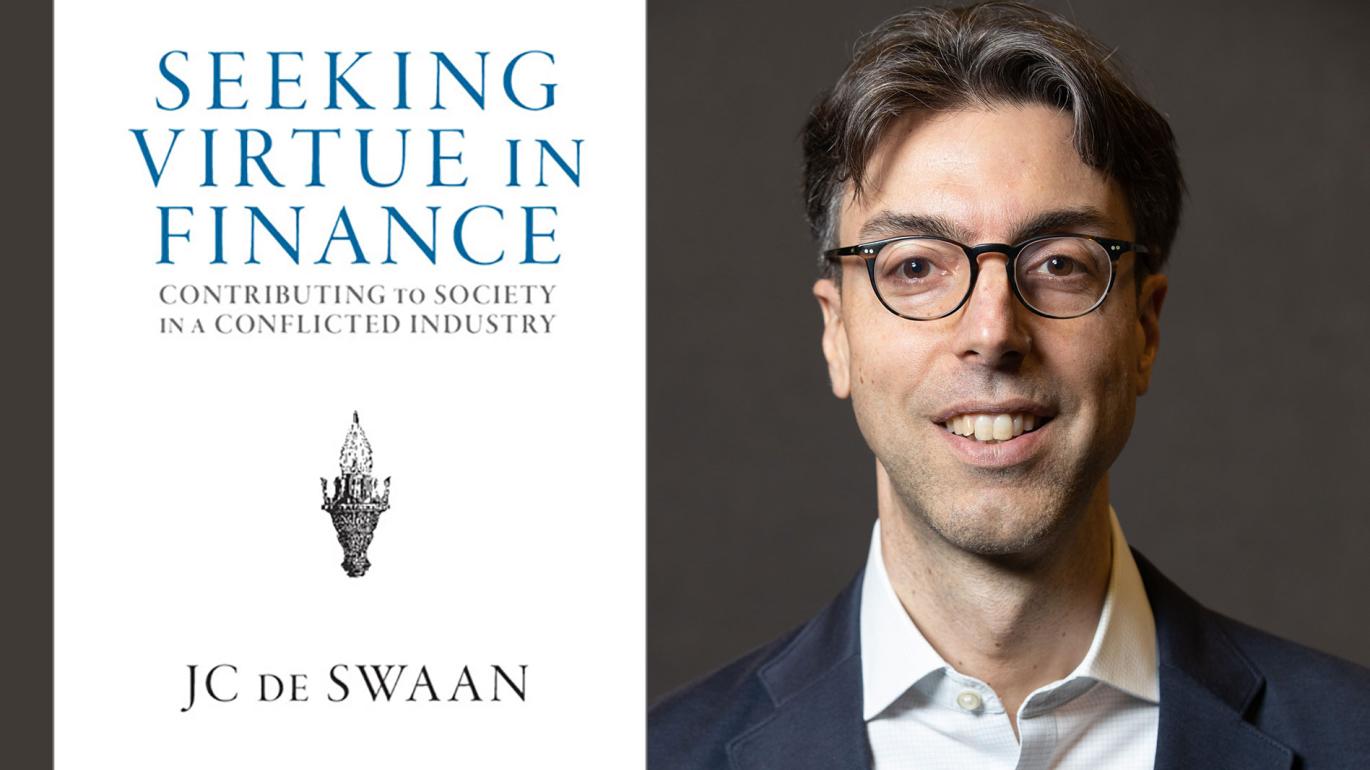 Seeking Virtue in Finance book cover with author JC de Swaan