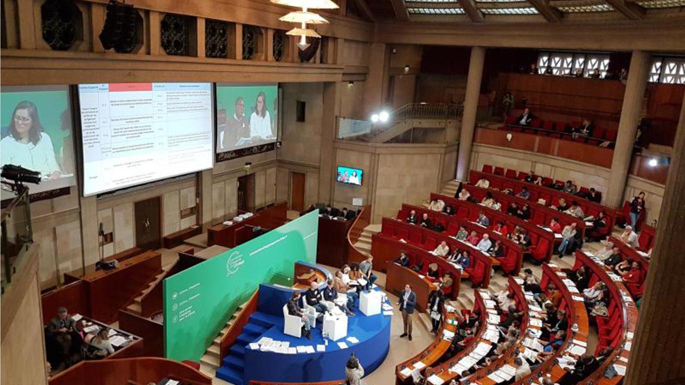 Lecture in auditorium