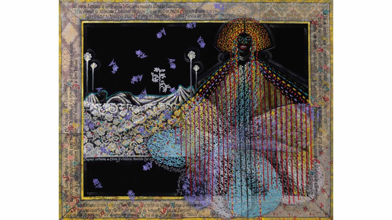 Juana Díaz painting: Majestad negra