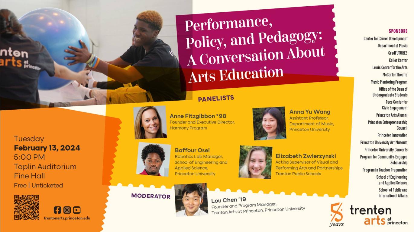 Trenton Arts at Princeton conversation poster