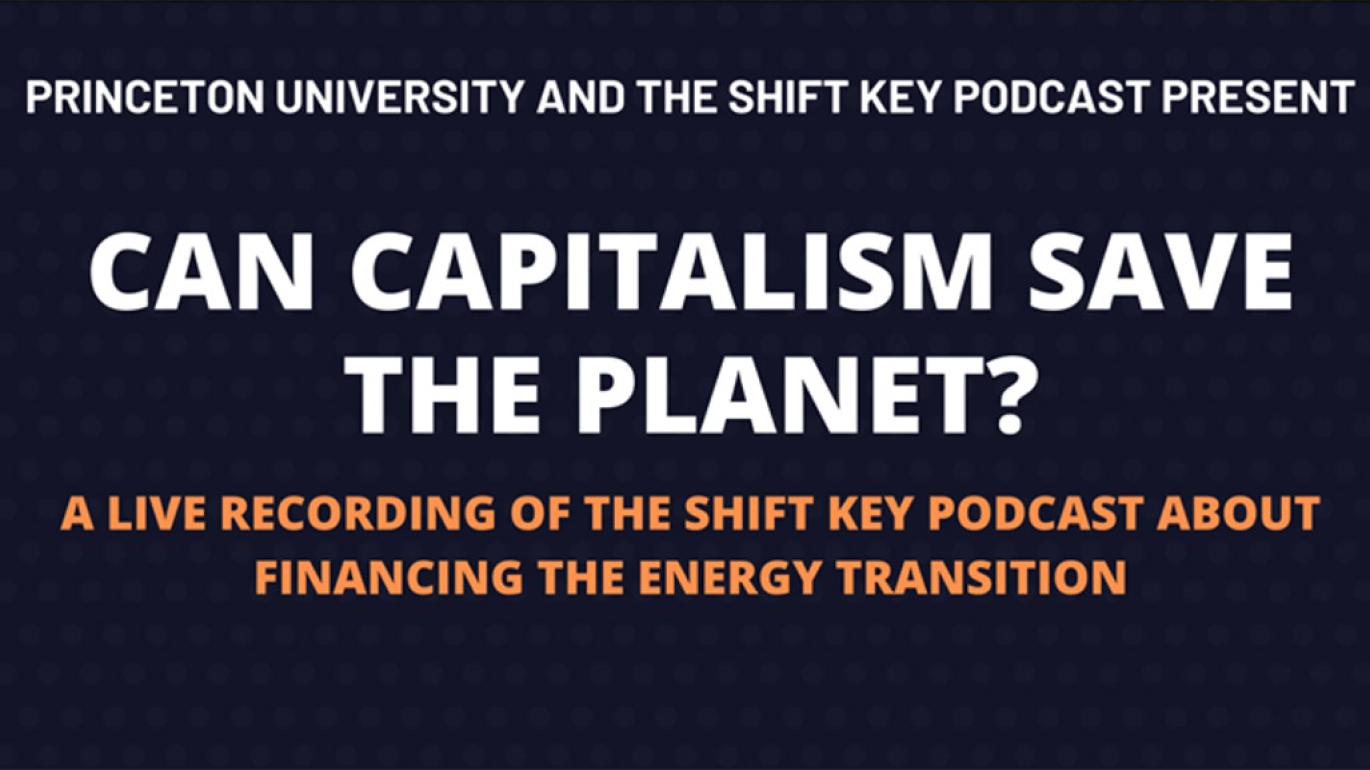 A sign that reads Can Capitalism Save the Planet