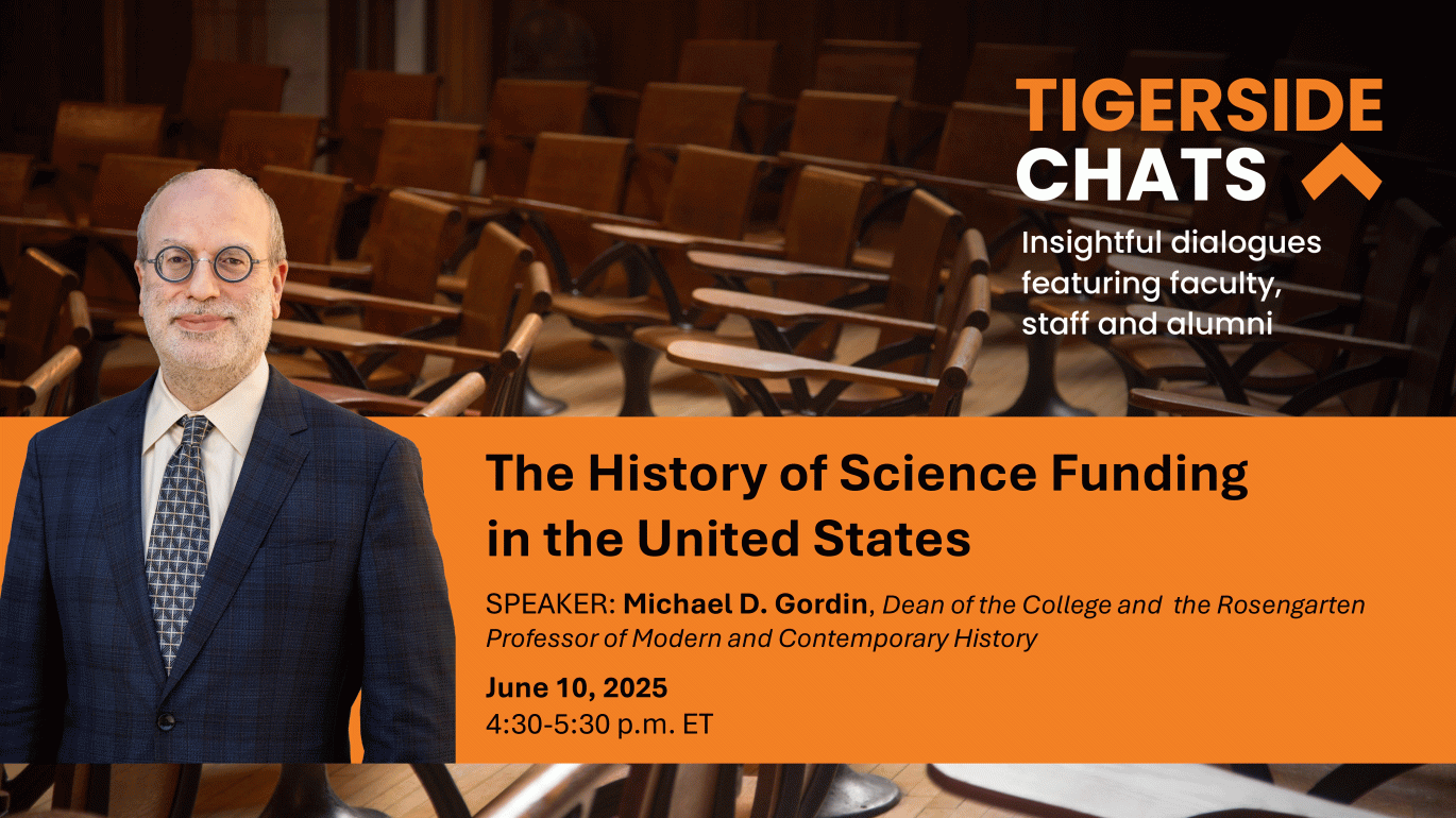 poster for TigerSide chat with Michael D. Gordin