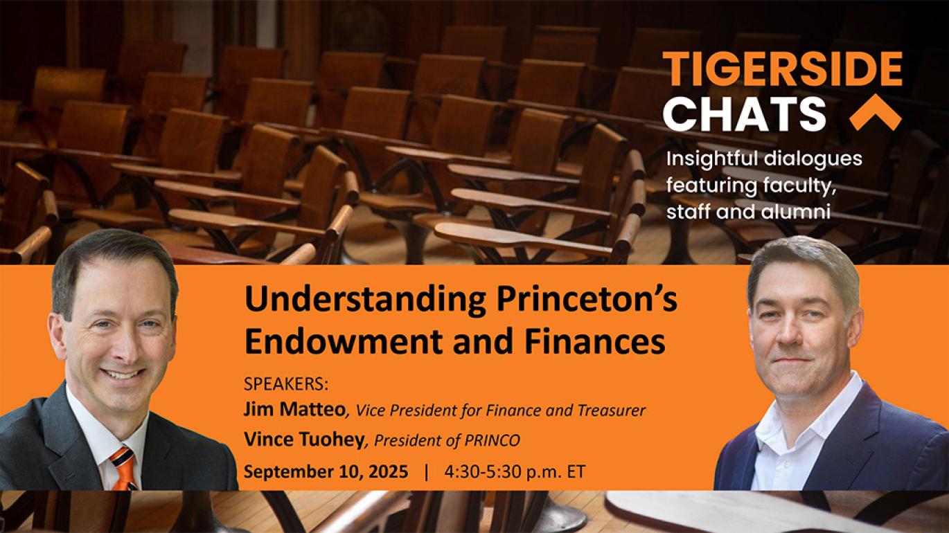 A TigerSide Chat banner with silhouettes of Jim Matteo and Vince Tuohey