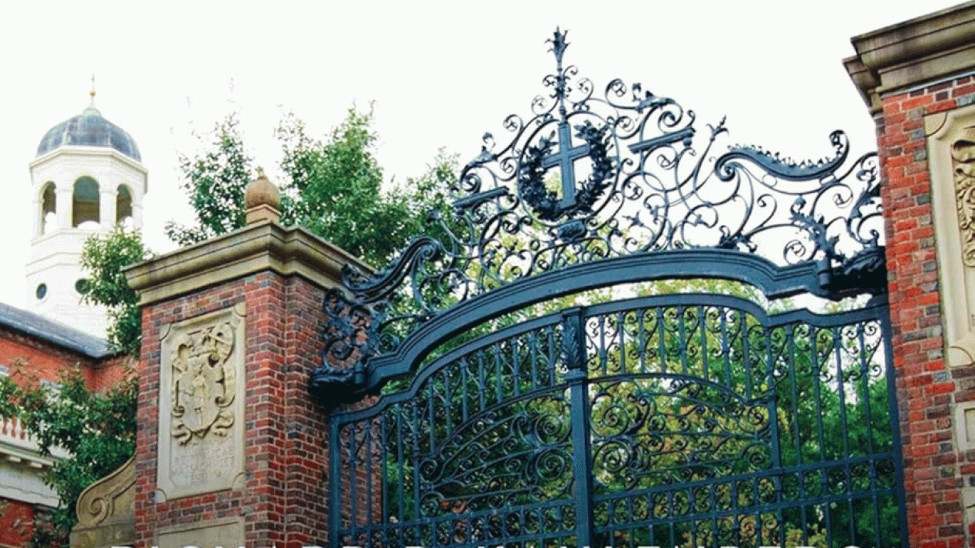 college gate photo from the "Class Matters" book cover