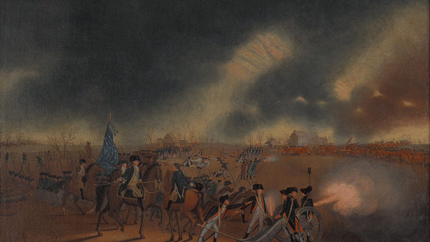 James Peale's Battle of Princeton painting