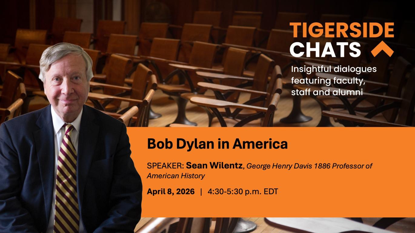 poster for TigerSide Chat about Bob Dylan