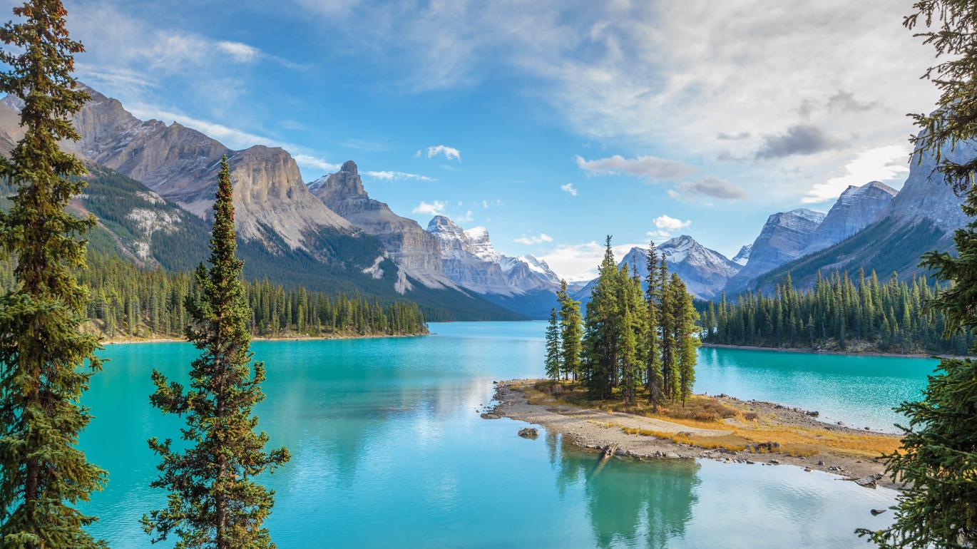 Spirit Island on Maligne Lake
