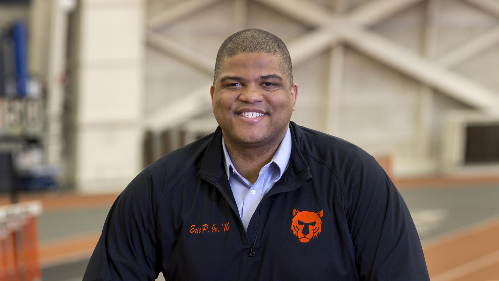 Eric Plummer '10 at Jadwin Gymnasium