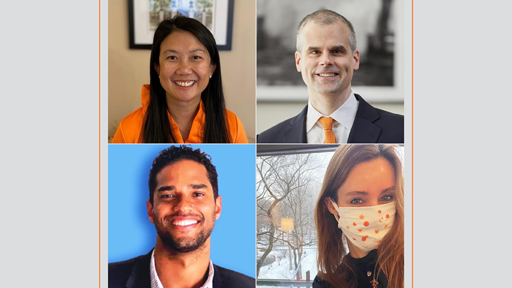 Four alumni displayed as a quadrant.