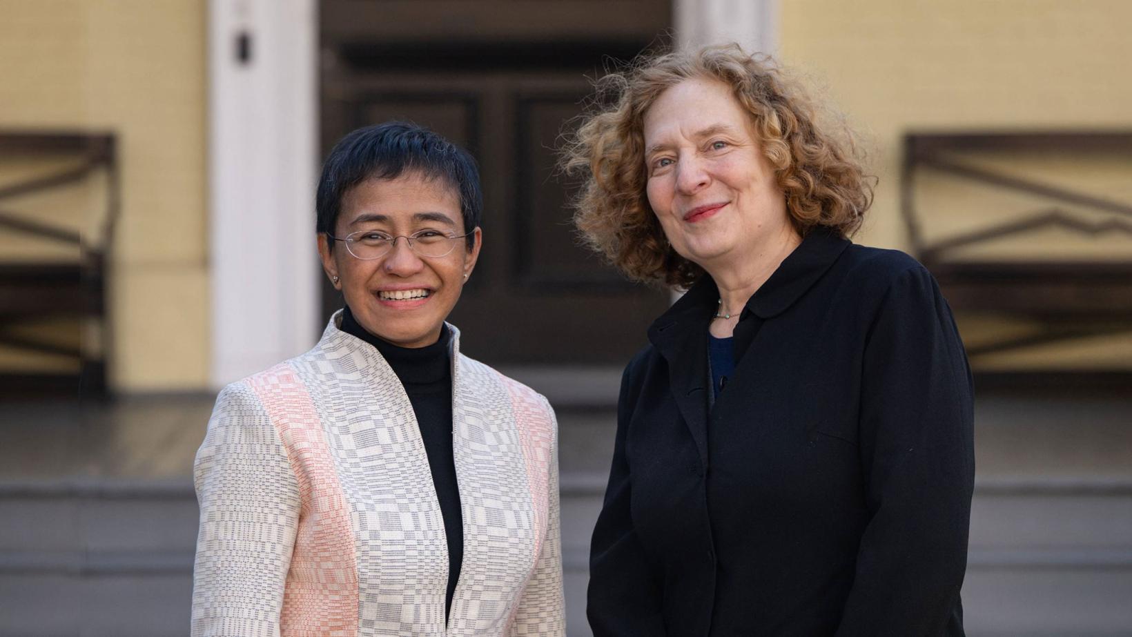 Maria Ressa and Julia Wolfe at Alumni Day 2022