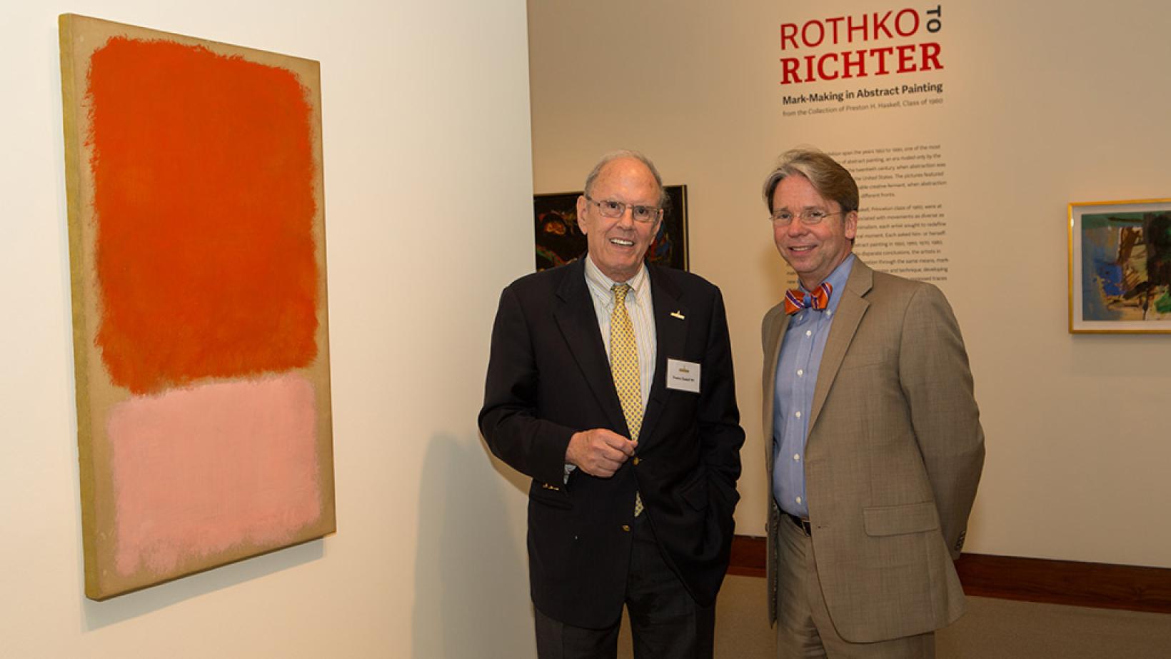 Preston Haskell and James Steward at the Princeton University Art Museum in 2014.