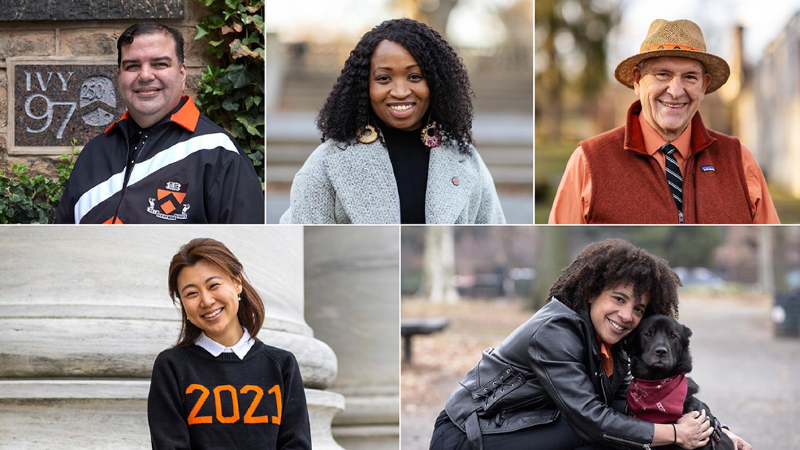 Montage of alumni photos celebrating Annual Giving campaign