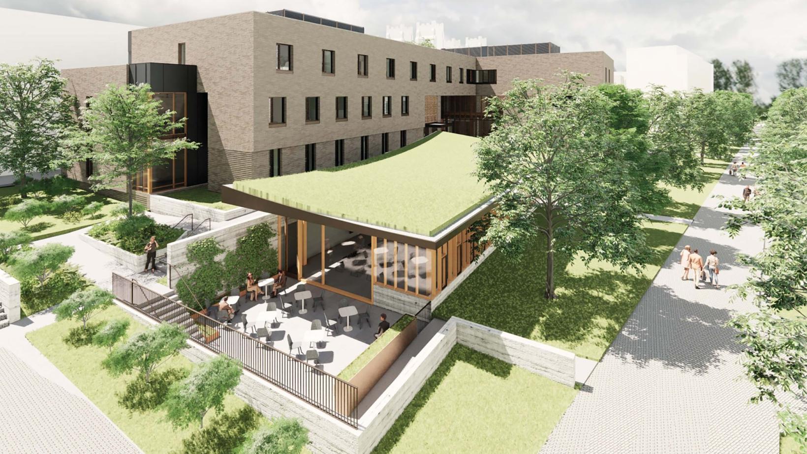 A rendering of the new Frist Health Center