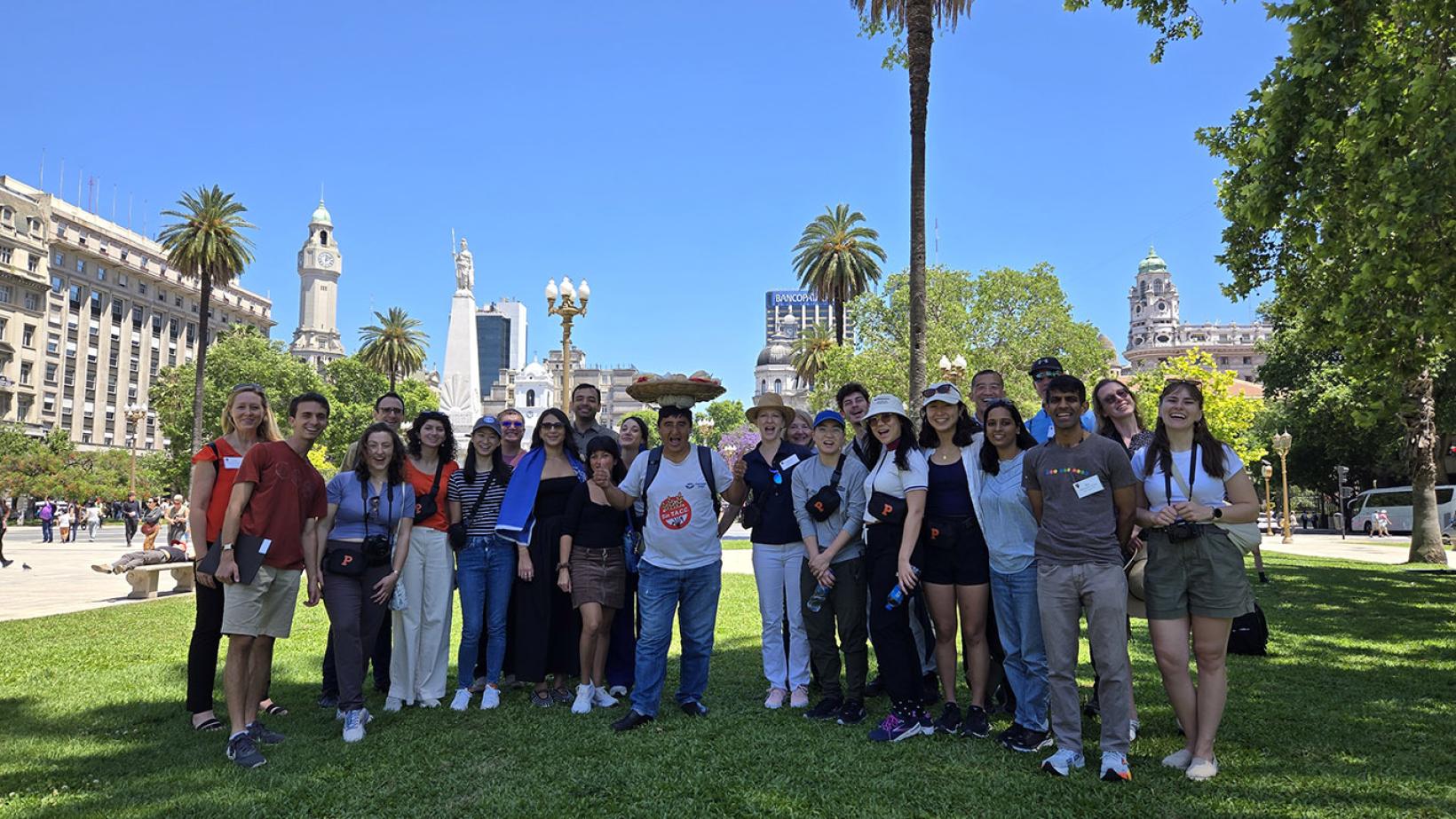 group shot of travelers on the Princeton Journeys visit to Buenos Aires