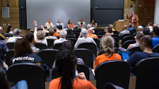 Princeton event with panel and audience