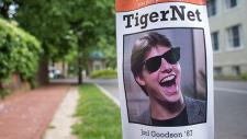 TigerNet poster on campus