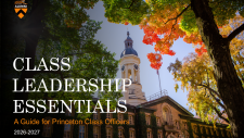 Nassau Hall with text of "Class Leadership Essentials"