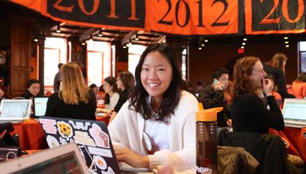 Recent alumni at Annual Giving Boot Camp event