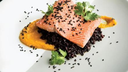 Orange & Black Day salmon recipe