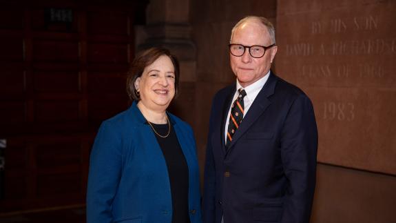 Elena Kagan and David Card, side by side, on Alumni Day 2025