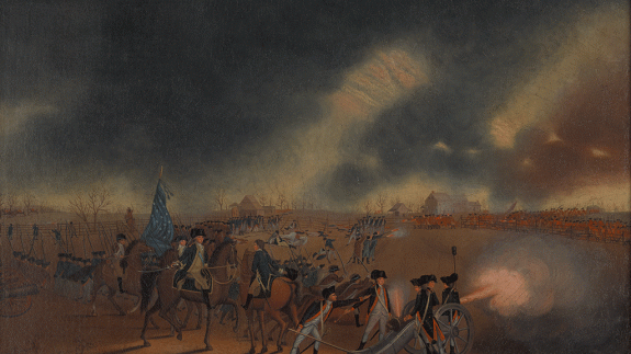 James Peale's Battle of Princeton painting