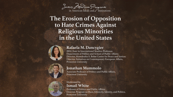 Poster for lecture about hate crime attitudes