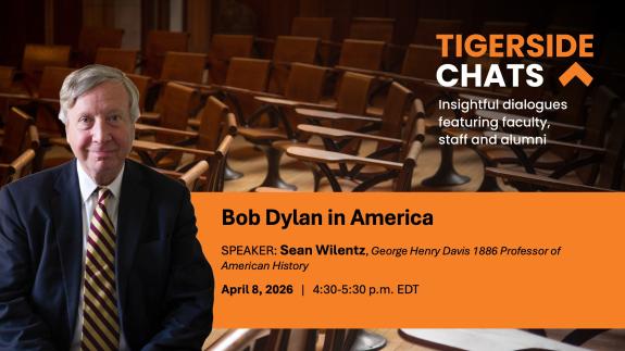 poster for TigerSide Chat about Bob Dylan