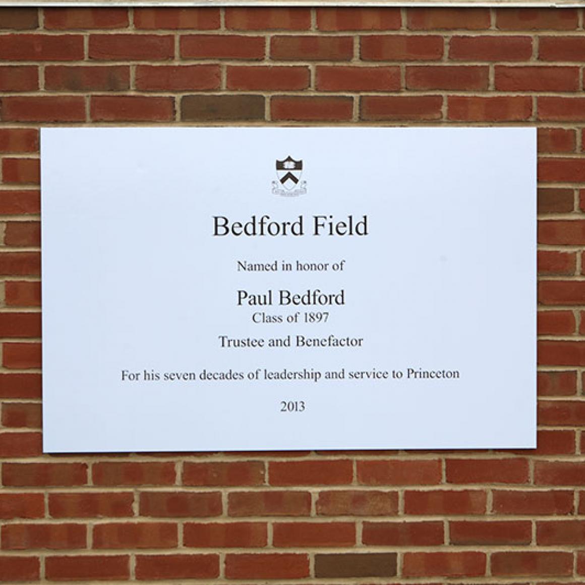 Dedication of New Facilities for Field Hockey and Lacrosse September 27, 2013