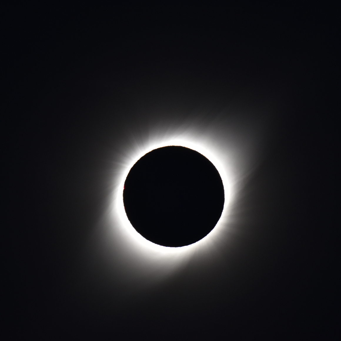 A photo of the total eclipse in Chile
