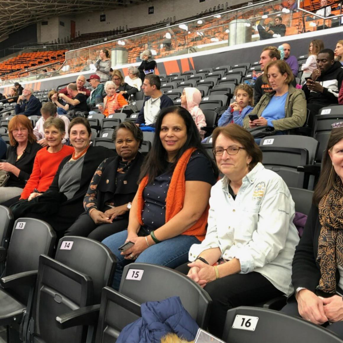 Princeton alumnae attend Women's basketball game