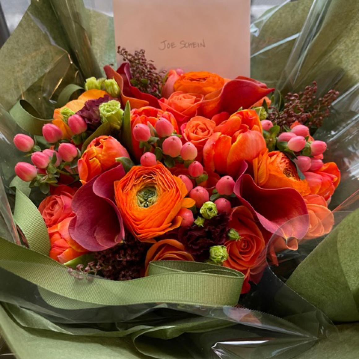 Bouquet of orange flowers