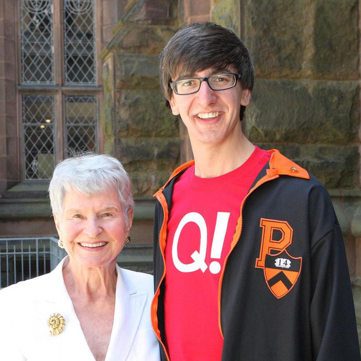 Mrs. Peckerman and Adam Mastroianni