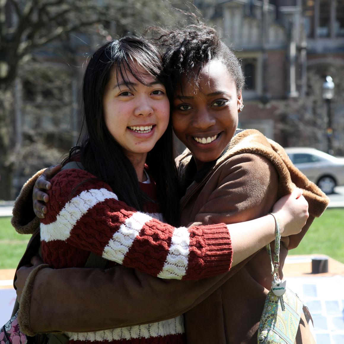 McCosh gallery Pride hug-in