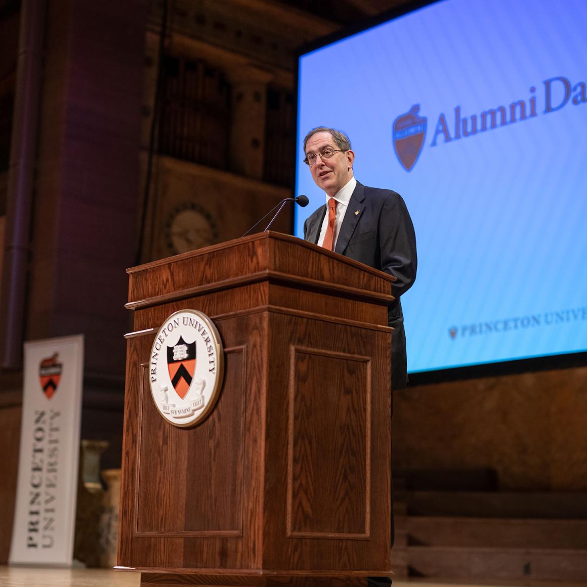 President Eisgruber at Alumni Day 2022