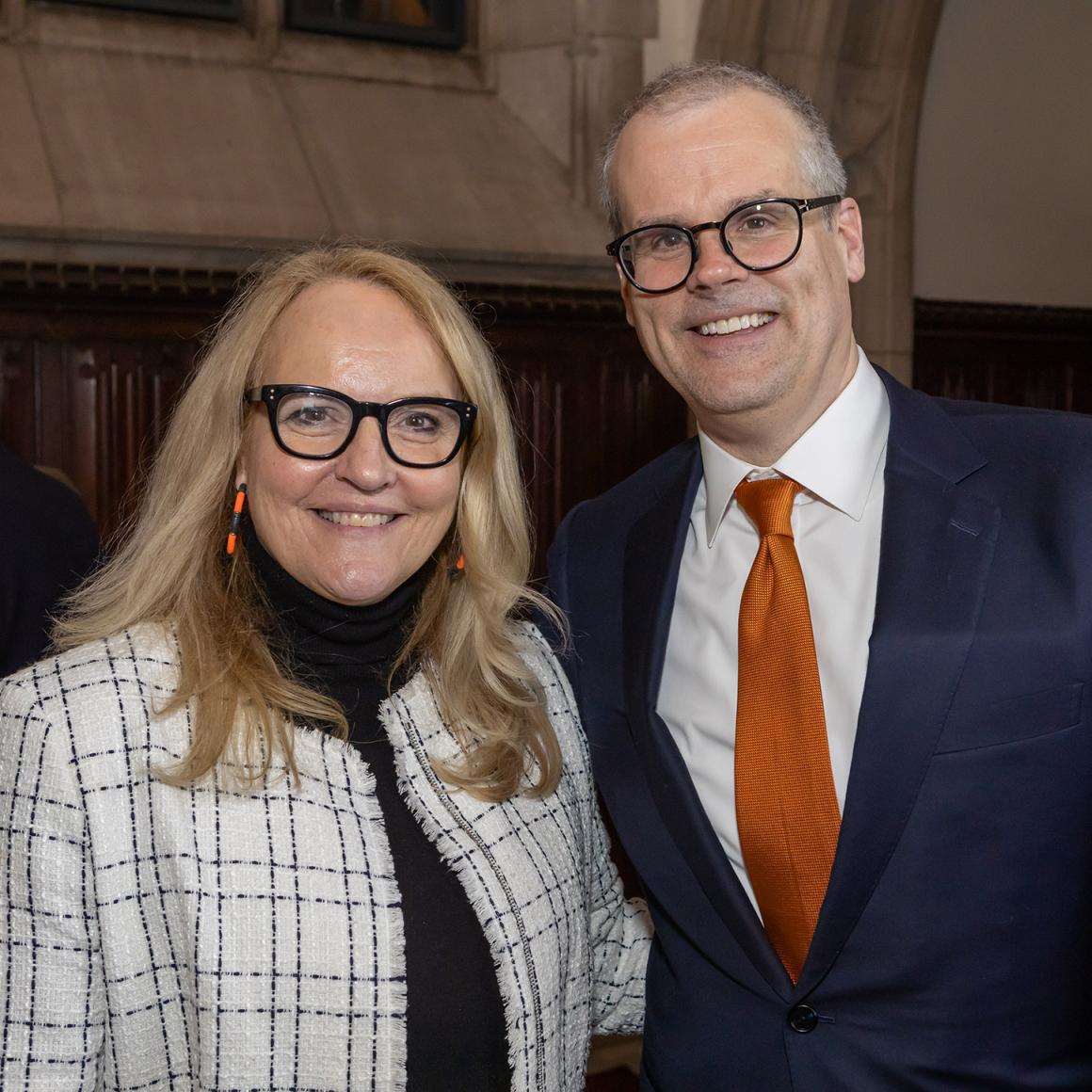 Sue Walsh and Chris Olofson ’92