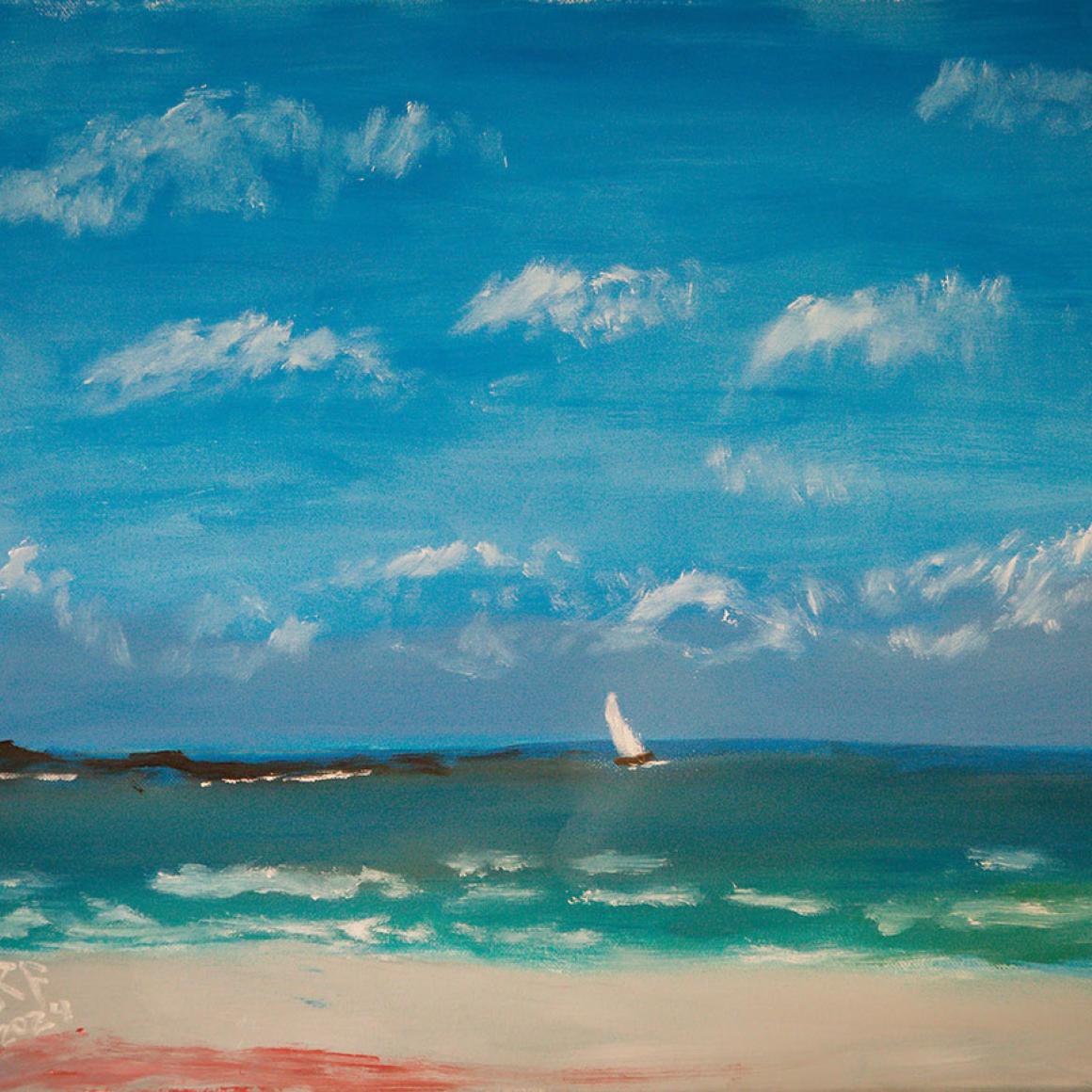 A recent oil painting by Don