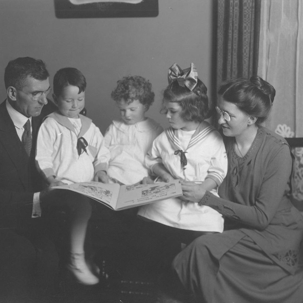 Don Fletcher as a 1-year-old with his mother, father and 2 siblings