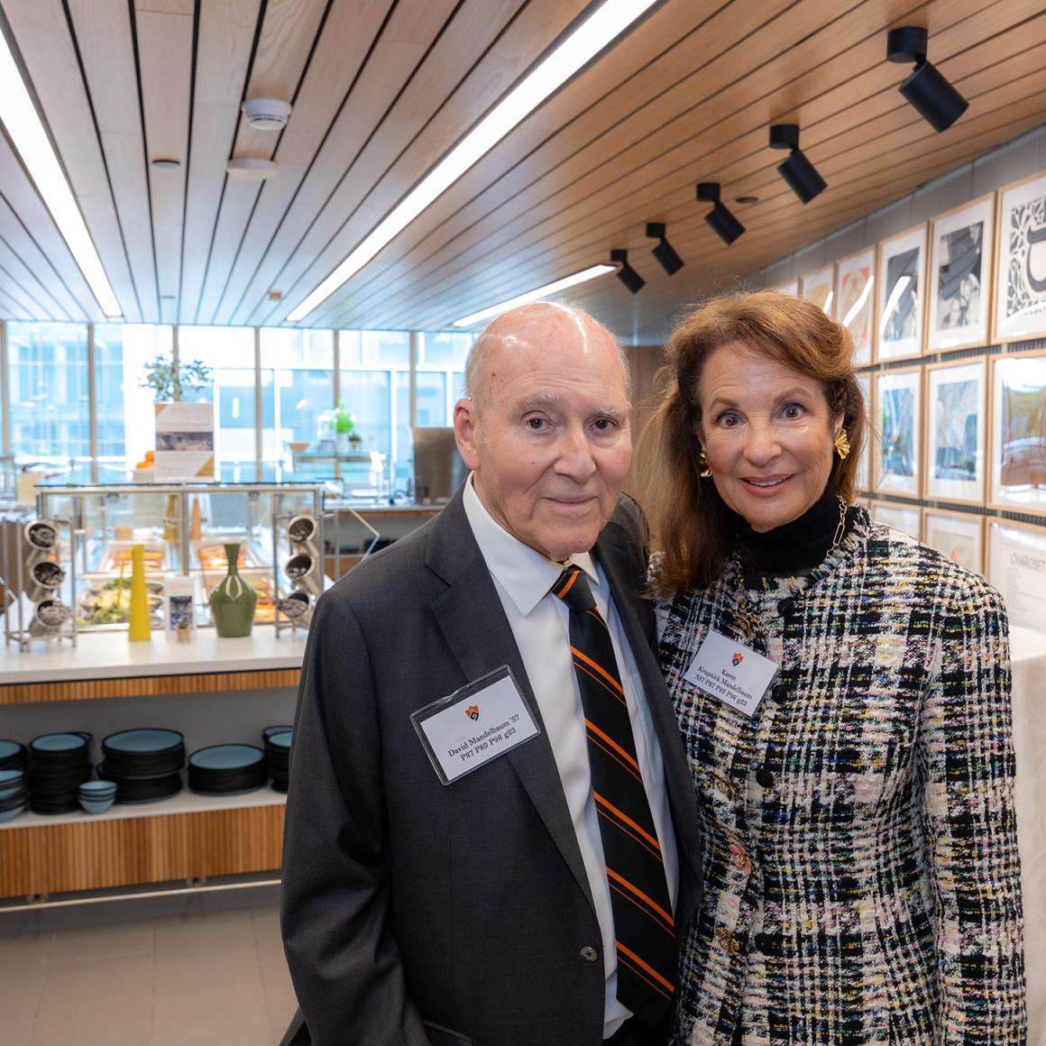 David and Karen Mandelbaum in the new pavilion