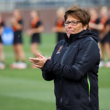 Head coach of women's lacrosse Chris Sailor