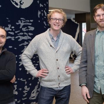 Schmidt Fund recipients Elie Bou-Zeid, Marcus Hultmark, and Forrest Meggers