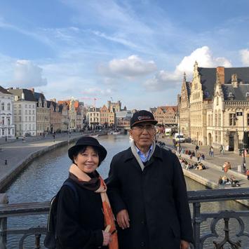 Masae and Hisashi Kobayashi *67 in Ghent, Belgium